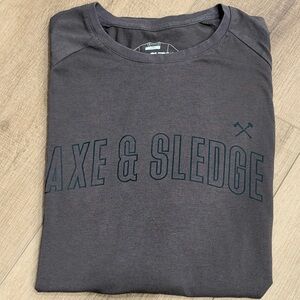 Axe and Sledge Brown T Shirt Men XXL Bodybuilding Hardest Workers In The Gym Tee